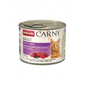 Храна за котка в консерва CARNY ADULT 200гр. телешко и агне